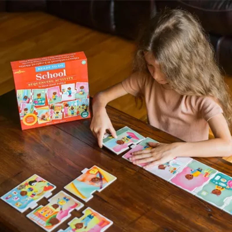 Eeboo Ready To Go Puzzle - School - Sequencing Activity 10-pc. Puzzle