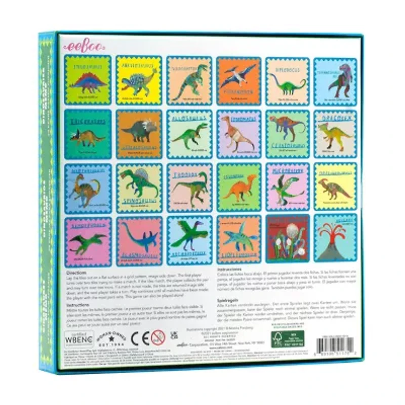 Eeboo Shiny Dinosaur  Is A Gender Neutral Memory Matching Game Brain Game