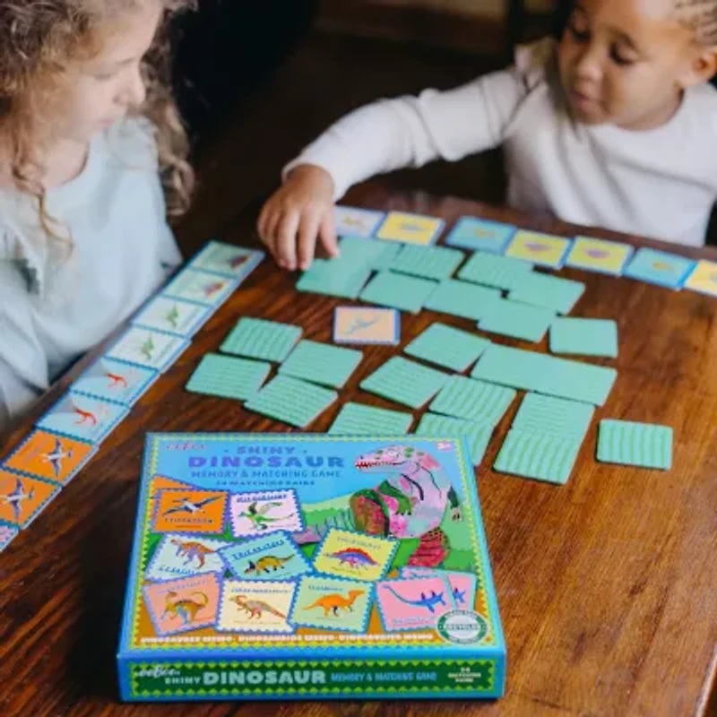 Eeboo Shiny Dinosaur  Is A Gender Neutral Memory Matching Game Brain Game