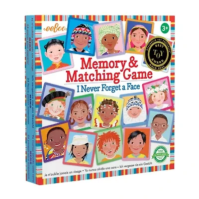 Eeboo I Never Forget A Face Memory And Matching Game 48-pc. Puzzle