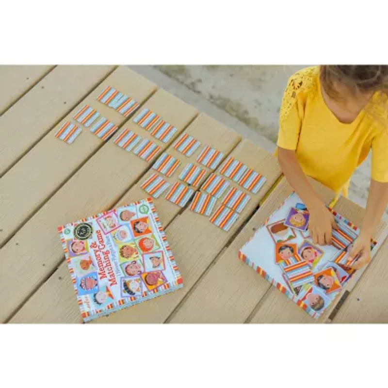 Eeboo I Never Forget A Face Memory And Matching Game 48-pc. Puzzle