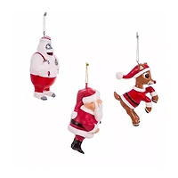 Kurt Adler Rudolph The Red Nose Reindeer® Blow Mold Ornament 3-Piece Set