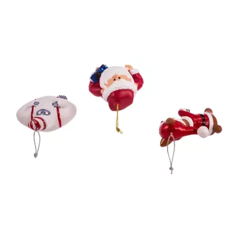Kurt Adler Rudolph The Red Nose Reindeer® Blow Mold Ornament 3-Piece Set