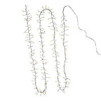 Kurt Adler 240-Light Twinkle Cool White LED LED Cluster Garland with Green Wire