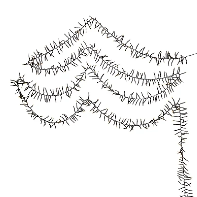 Kurt Adler 480-Light 16-Foot Connectable Warm White LED Cluster Garland