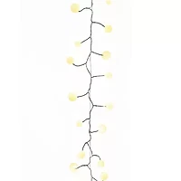 Kurt Adler 100-Light 8-Foot Warm White LED Bead Cluster Garland