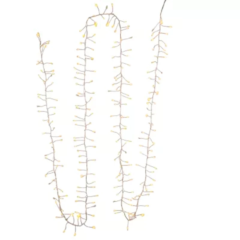 Kurt Adler 240-Light Fairy Cluster Garland with Cool White LED Twinkle Lights