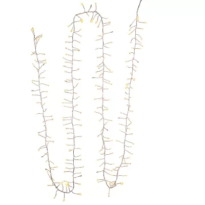Kurt Adler 240-Light Fairy Cluster Garland with Cool White LED Twinkle Lights