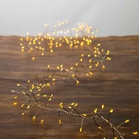 Kurt Adler 240-Light Fairy Cluster Garland with Cool White LED Twinkle Lights