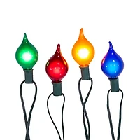 Kurt Adler UL 10-Light G45 Multicolor Teardrop Light Set