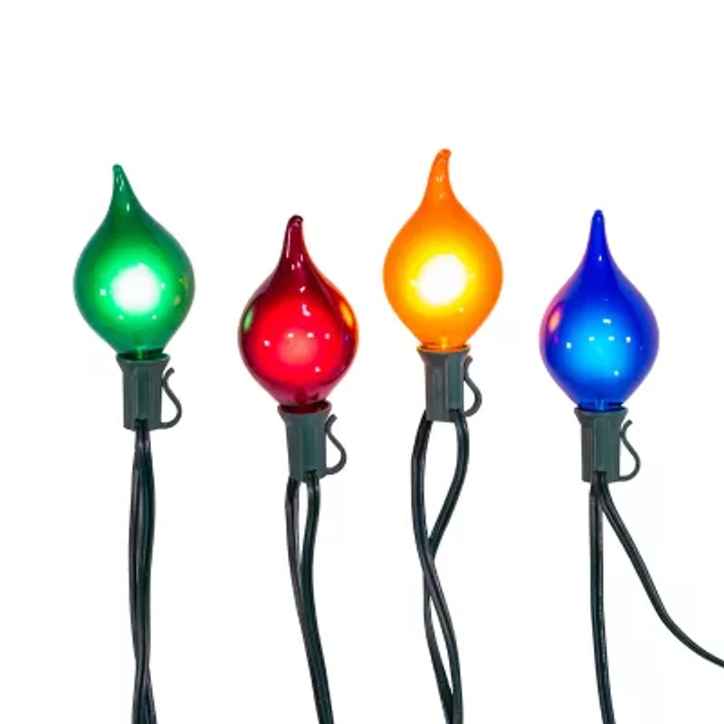 Kurt Adler UL 10-Light G45 Multicolor Teardrop Light Set