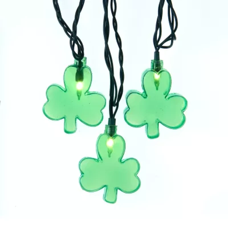 Kurt Adler UL 10-Light Shamrock Light Set