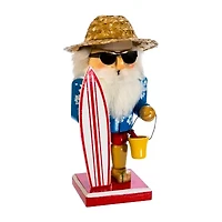 Kurt Adler 8-Inch Surfer Santa Nutcracker