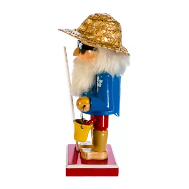 Kurt Adler 8-Inch Surfer Santa Nutcracker