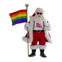 Kurt Adler 10-Inch Fabriché Pride Santa