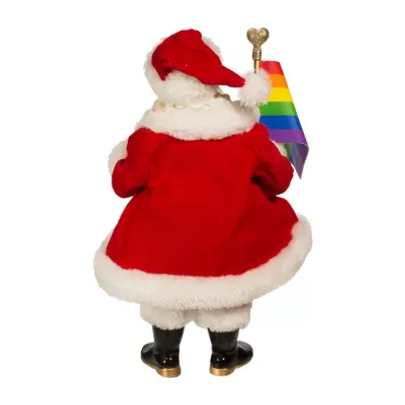 Kurt Adler 10-Inch Fabriché Pride Santa