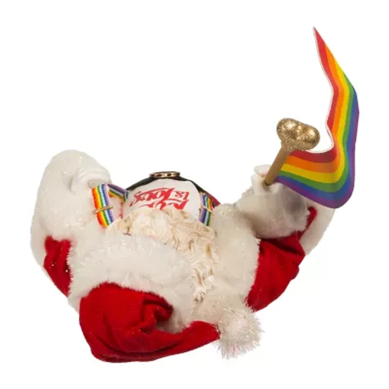 Kurt Adler 10-Inch Fabriché Pride Santa