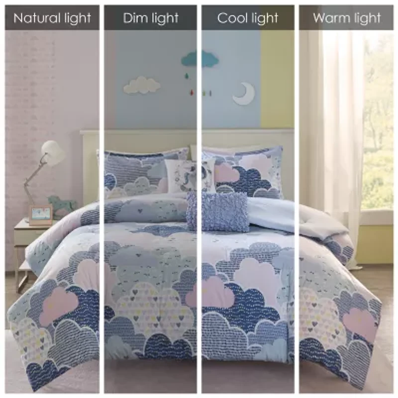 Urban Habitat Kids Bliss 100 % Cotton Comforter Set with Decorative Pillows