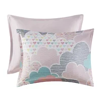 Intelligent Design Bliss 100% Cotton Duvet Cover Set with Decorative Pillows