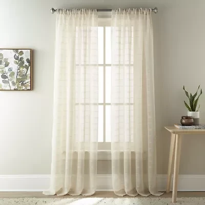 Stratford Park Karina Rod Pocket Sheer Set of 2 Curtain Panel