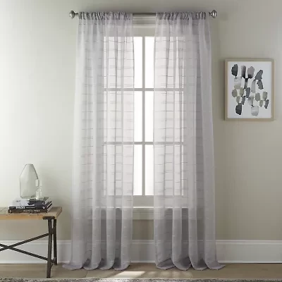Stratford Park Karina Rod Pocket Sheer Set of 2 Curtain Panel