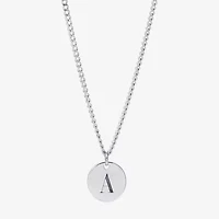 Womens Sterling Silver Initial Necklace