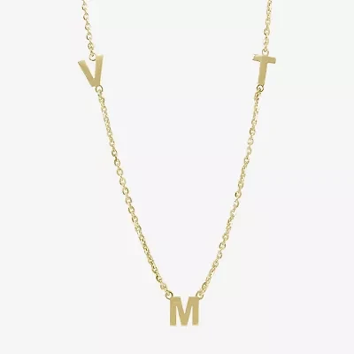 Womens 14K Gold Over Silver 16 Inch Cable Chain Necklace