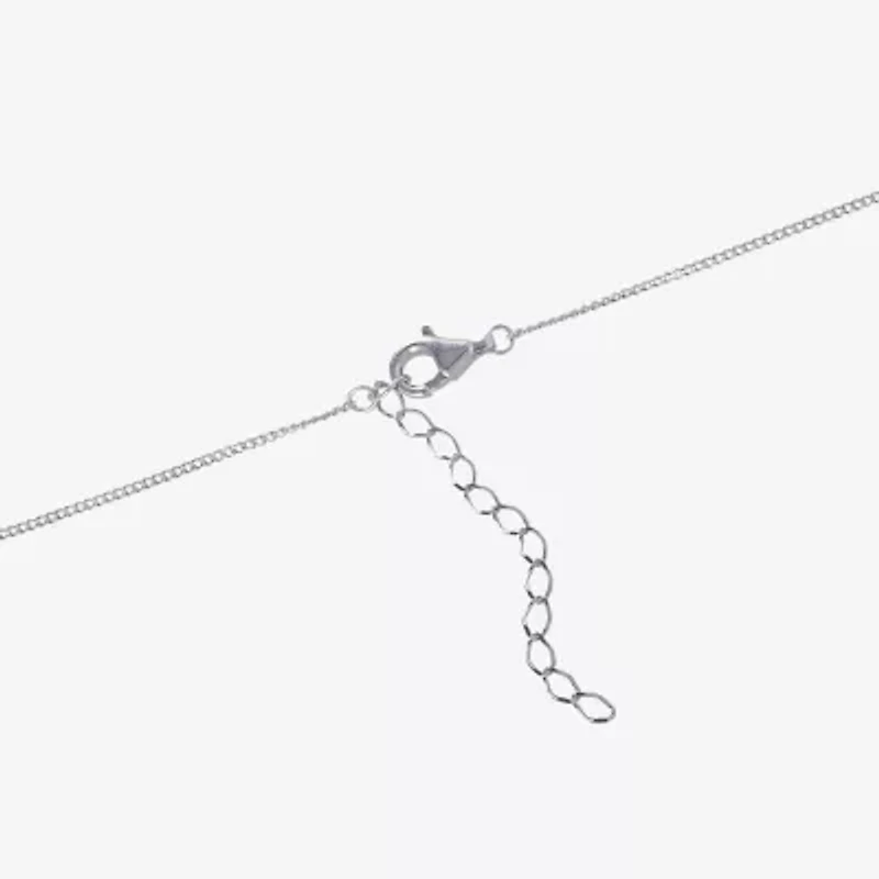 Womens Sterling Silver 18 1/2 Inch Name Necklace