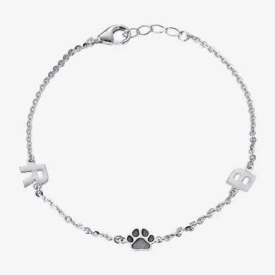 Womens Sterling Silver 7.25 Inch Solid Cable Id Bracelet