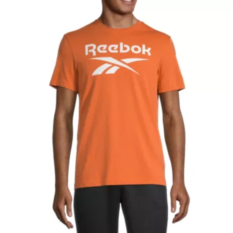 Reebok Mens Crew Neck Short Sleeve Regular Fit Graphic T-Shirt