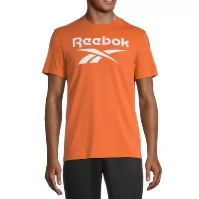 Reebok Mens Crew Neck Short Sleeve Regular Fit Graphic T-Shirt