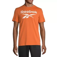 Reebok Mens Crew Neck Short Sleeve Regular Fit Graphic T-Shirt