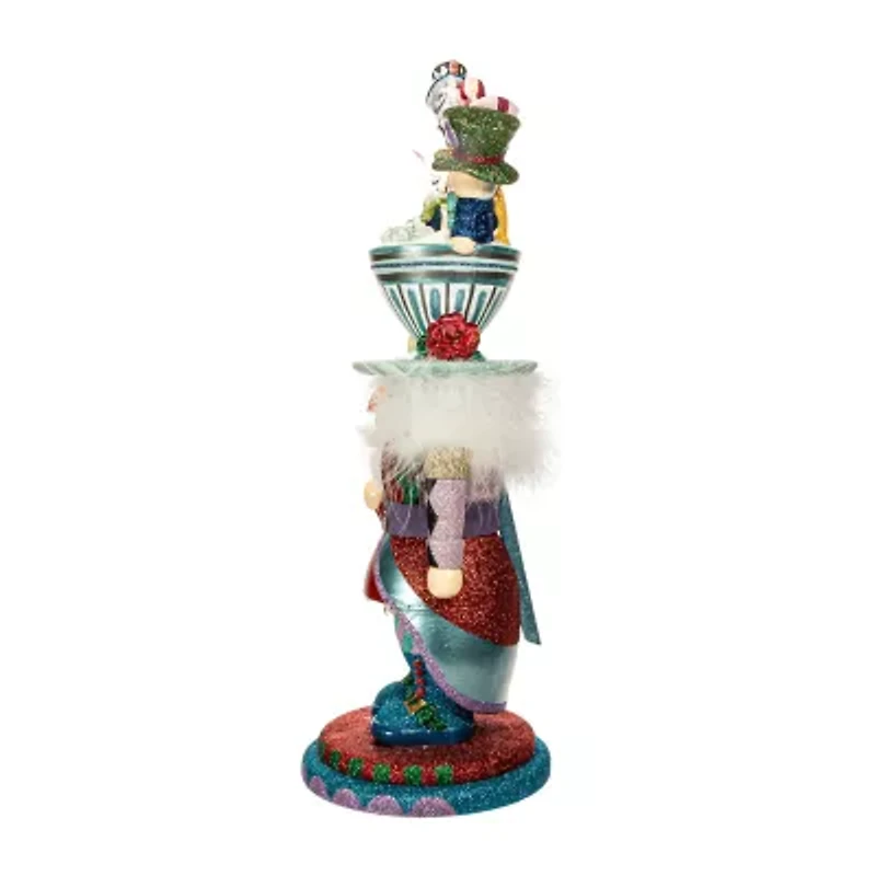 Kurt Adler 18-Inch Hollywood Alice Teacup Hat Nutcracker