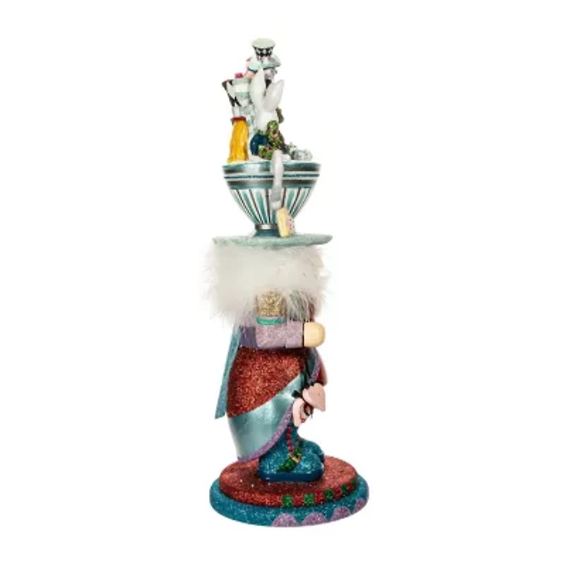 Kurt Adler 18-Inch Hollywood Alice Teacup Hat Nutcracker