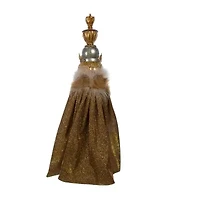 Kurt Adler 17.5-Inch Hollywood Gold with Fuzzy Cape King Nutcracker