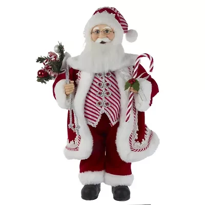 Kurt Adler 17.5-Inch Kringle Klaus Peppermint Santa