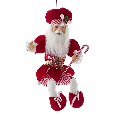 Kurt Adler 17-Inch Kringle Klaus Peppermint Chef Santa