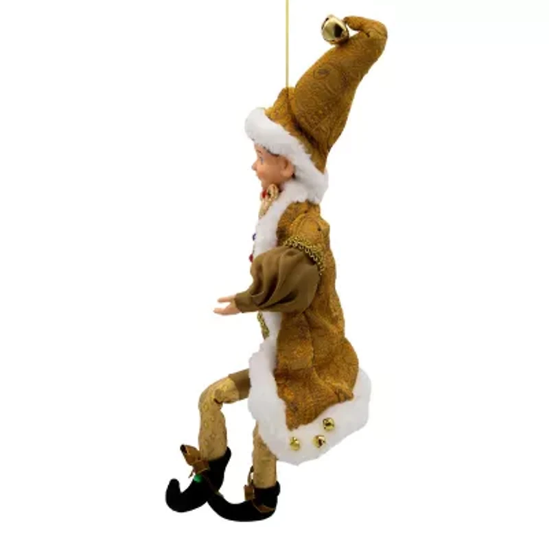 Kurt Adler 16-Inch Kringle Klaus Fortune Gold Elf Ornament