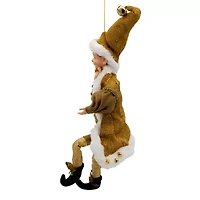 Kurt Adler 16-Inch Kringle Klaus Fortune Gold Elf Ornament
