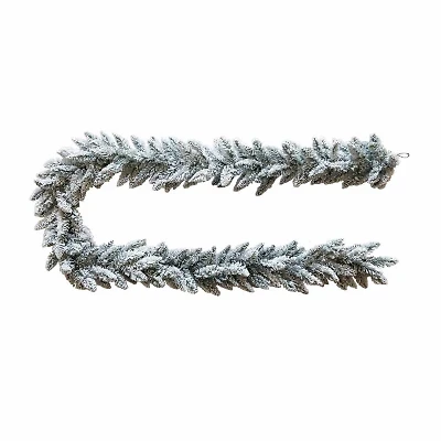 Kurt Adler 9-Foot Flocked Snow Pine Garland