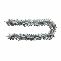 Kurt Adler 9-Foot Flocked Snow Pine Garland