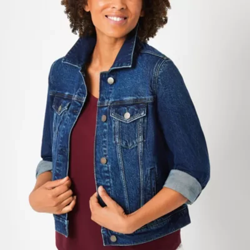 a.n.a Womens Denim Midweight Jacket