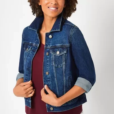 a.n.a Womens Denim Midweight Jacket