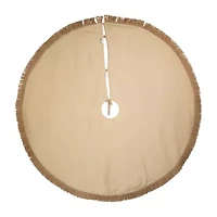 Kurt Adler 54in Jute Macrame Snowflake Indoor Tree Skirt