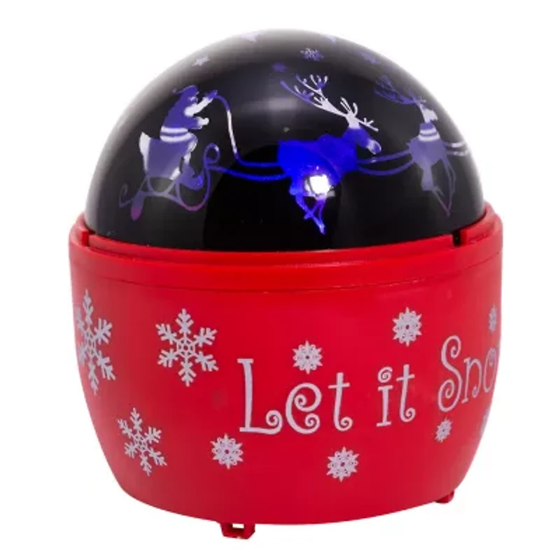 Kurt Adler Reindeer Night Light Projector Lighted Christmas Tabletop Decor