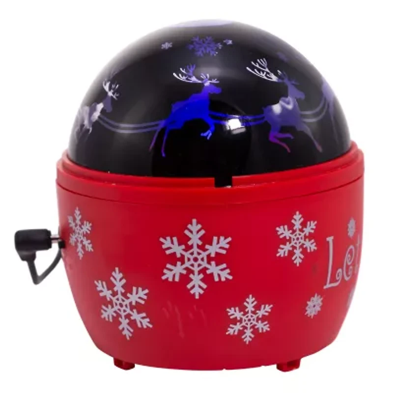 Kurt Adler Reindeer Night Light Projector Lighted Christmas Tabletop Decor