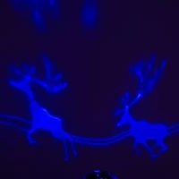 Kurt Adler Reindeer Night Light Projector Lighted Christmas Tabletop Decor