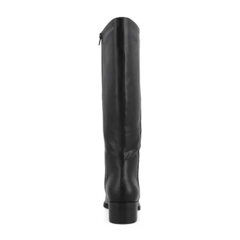 Journee Collection Womens Devri Stacked Heel Dress Boots