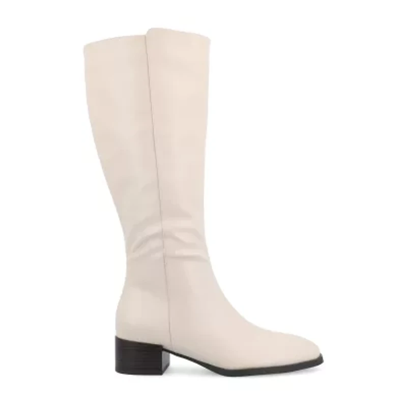 Journee Collection Womens Devri Stacked Heel Dress Boots