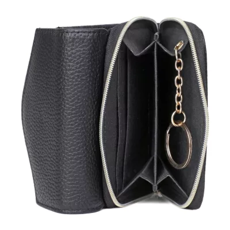 Dopp Accordion Zip French Womens Rfid Blocking Front Pocket Wallet